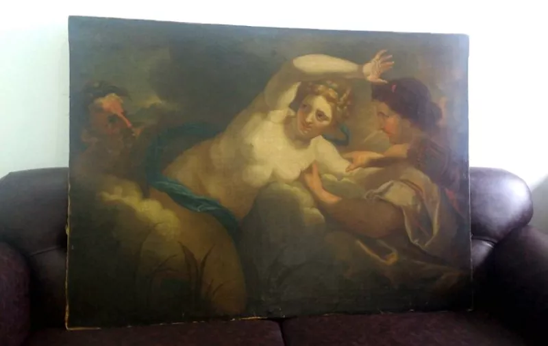 A handout picture taken and released on January 9, 2016 by Istanbul Police Department Anti-Smuggling and Organized Crime Unit shows a painting by Dutch painter Anthony Van Dyck seized in Istanbul. 
A painting by Dutch painter Anthony Van Dyck, which was smuggled from Georgia, was found in Istanbul. The painting which used to belong to a Georgian family is said to be worth around 14 millions. Two businessmen who were trying to sell the painting illegally were arrested. 
 / AFP / ISTANBUL POLICE DEPARTMENT ANTI-SMUGGLING AND ORGANIZED CRIME UNIT / - / RESTRICTED TO EDITORIAL USE - MANDATORY CREDIT "AFP PHOTO / ISTANBUL POLICE DEPARTMENT ANTI-SMUGGLING AND ORGANIZED CRIME UNIT" - NO MARKETING NO ADVERTISING CAMPAIGNS - DISTRIBUTED AS A SERVICE TO CLIENTS