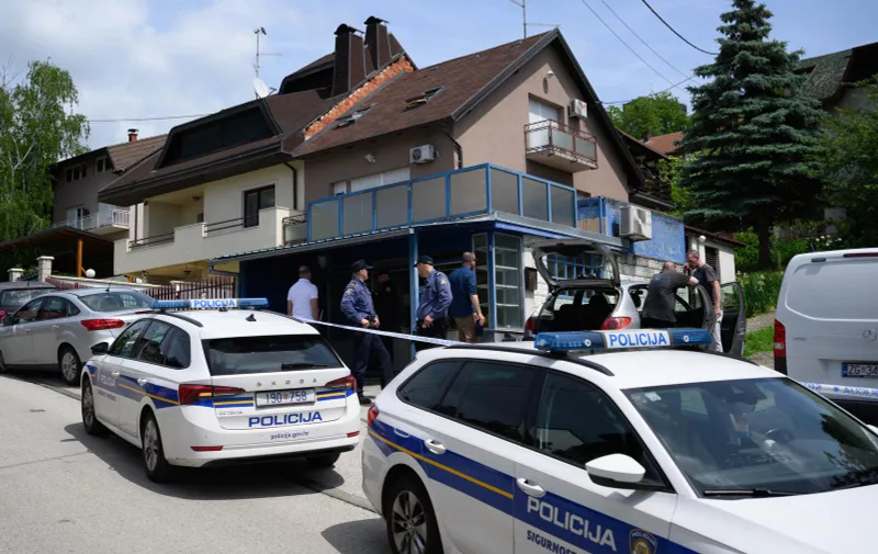 04.05.2024., Zagreb - Policijski ocevid i kriminalisticko istrazivanje u kuci na adresi Jackovina 102 u kojoj je ubijena 68. godisnja zena. Photo: PIXSELL/PIXSELL