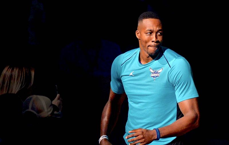 CHARLOTTE, USA &#8211; OCTOBER 27: Dwight Howard of Charlotte Hornets enters the arena before the NBA match between Houston Rockets vs Charlotte Hornets​ at the Spectrum arena in Charlotte, NC, United States on October 27, 2017 Peter Zay / Anadolu Agency
