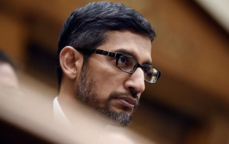 Google CEO Sundar Pichai testifies before the House Judiciary Committee on Capitol Hill December 11, 2018 in Washington, DC.,Image: 402111387, License: Rights-managed, Restrictions: , Model Release: no