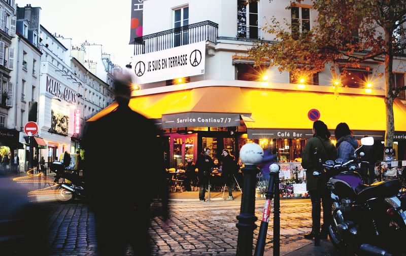 La Bonne Biere cafe reopens in Paris, France, on friday December 4, 2015, 3 weeks after terror attacks. The cafe where five people were killed by a squad of islamic extremist gunmen on Novembre 13., Image: 268318423, License: Rights-managed, Restrictions: , Model Release: no, Credit line: Profimedia, Abaca