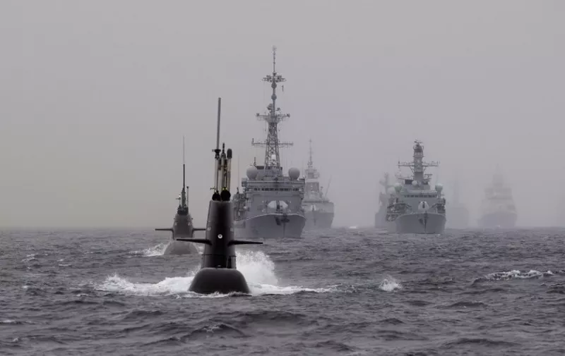 NATO's Dynamic Mongoose anti-submarines exercise in the North Sea, off the coast of Norway, on May 4, 2015. AFP PHOTO  / NTB SCANPIX / Marit Hommedal  +++ NORWAY OUT / AFP / NTB SCANPIX / Marit Hommedal