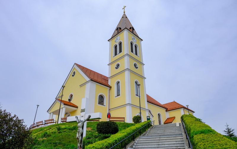 07.04.2023., Kravarsko - Crkva Uzvisenja svetog Kriza u Kravarskom je u potpunosti obnovljena u 15 mjeseci. Photo: Slaven Branislav Babic/PIXSELL