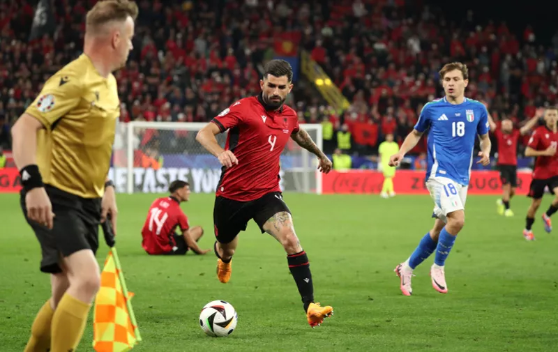 Germany - UEFA EURO, EM, Europameisterschaft,Fussball 2024 - Italy vs Albania - 15/06/2024 GERMANY, DORTMUND, JUNE 15. Elseid Hysaj of Albania during the UEFA EURO 2024 group B stage match between Italy and Albania. on June 15, 2024, BVB Stadion in Dortmund, Germany. Photo by Manuel Blondeau/ AOP.Press Dortmund BVB Stadion Germany Copyright: x ManuelxBlondeau/AOP.Pressx AOP20240615 0138
