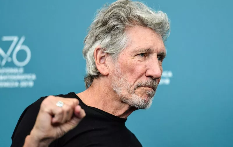 English rock musician, singer-songwriter, and composer Roger Waters attends a photocall for the film "Roger Waters Us + Them" presented out of competition on September 6, 2019 during the 76th Venice Film Festival at Venice Lido. (Photo by Alberto PIZZOLI / AFP)