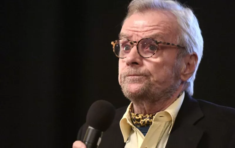 (FILES) This file photo taken on February 03, 2017 shows director John G. Avildsen speaking onstage at a screening of 'John G. Avildsen: King of the Underdogs' during the 32nd Santa Barbara International Film Festiva at the Lobero Theatre in Santa Barbara, California.   
John Avildsen, the Oscar-winning director whose blockbuster films like "Rocky" and "The Karate Kid" championed the ascent of underdogs, has died, Friday, June 16, 2017. He was 81 years old. The filmmaker died of pancreatic cancer at Cedars-Sinai Medical Center in Los Angeles, according to the Los Angeles Times, citing Avildsen's eldest son.  / AFP PHOTO / GETTY IMAGES NORTH AMERICA / Matt Winkelmeyer