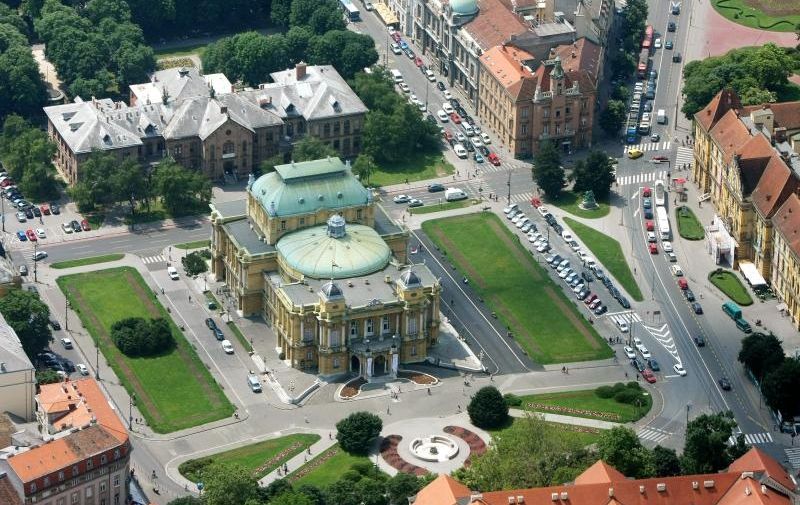 24.05.2011., Zagreb &#8211; Panoramski pogled na srediste grada iz aviona. Photo: Goran Jakus/PIXSELL