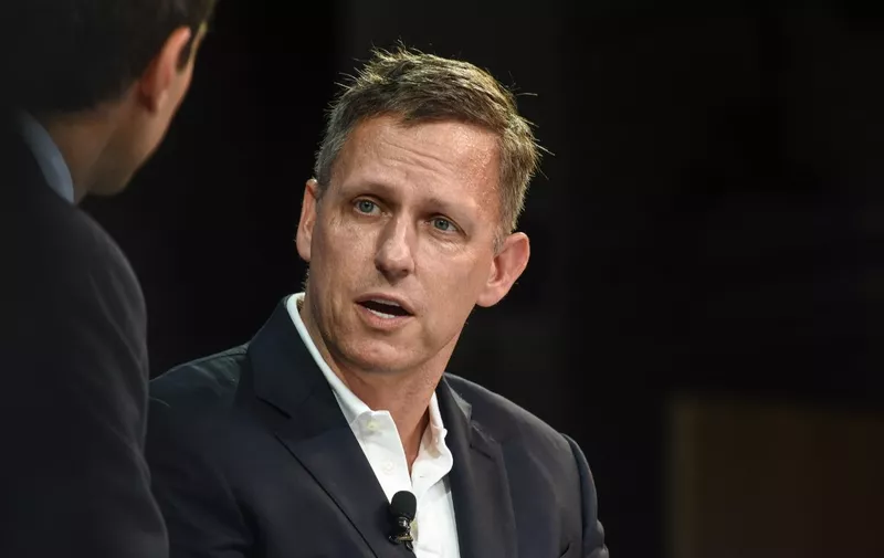 NEW YORK, NY - NOVEMBER 01: Peter Thiel, Partner, Founders Fund, speaks at the New York Times DealBook conference on November 1, 2018 in New York City.   Stephanie Keith/Getty Images/AFP (Photo by STEPHANIE KEITH / GETTY IMAGES NORTH AMERICA / Getty Images via AFP)