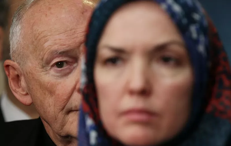 WASHINGTON - SEPTEMBER 07: Cardinal Theodore McCarrick (L), and Dr. Ingrid Mattson (R), President, Islamic Society of North America, participate during a news conference denouncing the growing intolerance against the Islamic faith on September 7, 2010 in Washington, DC. Various religious leaders attended the news conference to lend their support to the Muslim community in the wake of the controversy surrounding the planned Park 51, a New York City Muslim community center and Mosque near Ground Zero in lower Manhattan. Conversely a small Florida church named the Dove World Outreach Center has announced it's plan to hold a burning of the holy book of Islam, the Quran on September 11.   Mark Wilson/Getty Images/AFP