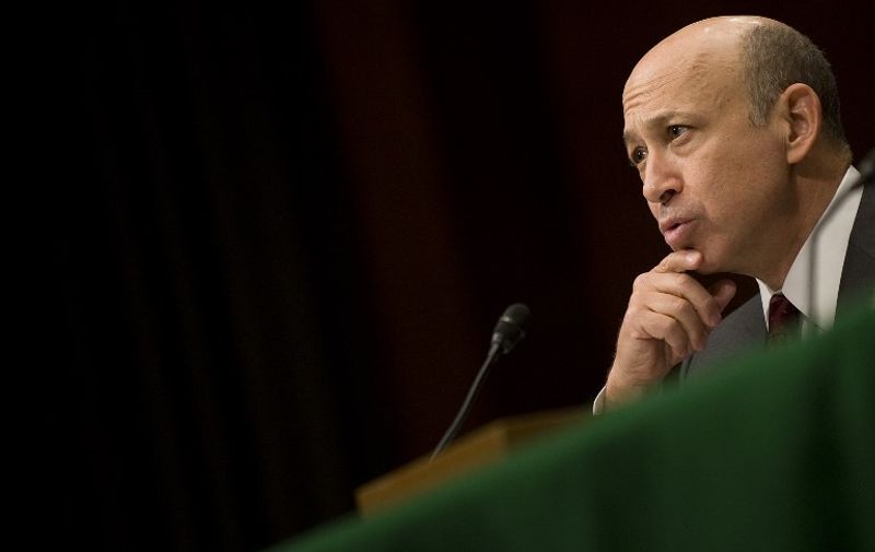 Goldman Sachs CEO Lloyd Blankfein testifies before a Senate investigative committee on Capitol Hill in Washington, DC, April 27, 2010.  Goldman Sachs denied reaping vast profits from the collapse of the US housing market as its top executive and a star trader faced hostile questions in Congress over the 2008 financial meltdown.        AFP  PHOTO / Jim WATSON / AFP PHOTO / 