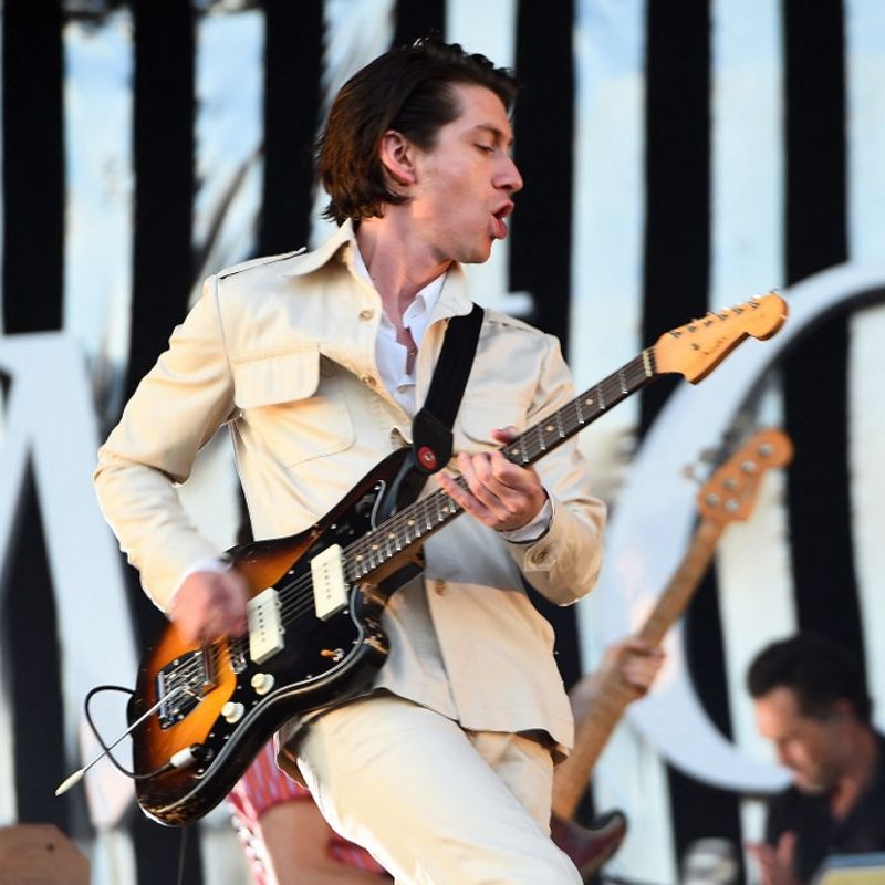 The Arctic Monkeys play their headline set on the main stage during day 3 of the 2018 TRNSMT festival at Glasgow Green, Glasgow, July 1, 2018. (Photo by Andy Buchanan / AFP)