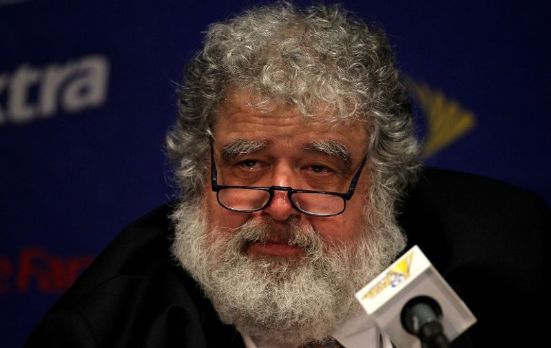 PASADENA, CA - JUNE 25: General Secretary of CONCACAF Chuck Blazer gives a press conference before the game between Mexico and the United States for the 2011 CONCACAF Gold Championship at the Rose Bowl on June 25, 2011 in Pasadena, California.   Stephen Dunn/Getty Images/AFP