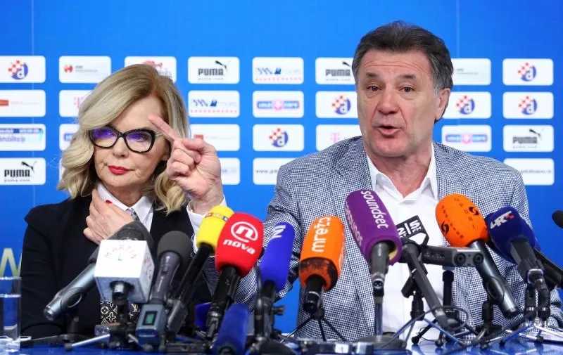Jadranka Sloković i Zdravko Mamić na presici