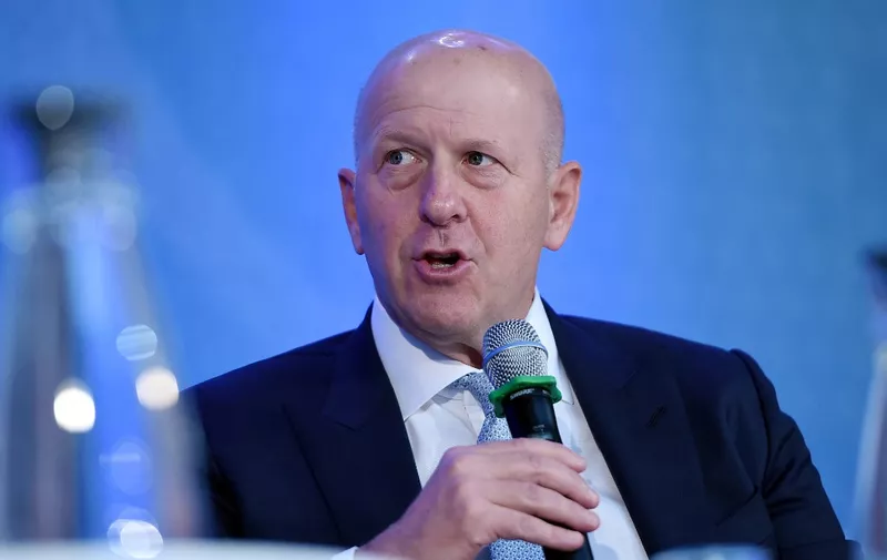 Goldman Sachs CEO David Michael Solomon speaks during a discussion on "Women Entrepreneurs Through Finance and Markets" at the World Bank on October 18, 2019 in Washington, DC. (Photo by Olivier Douliery / AFP)
