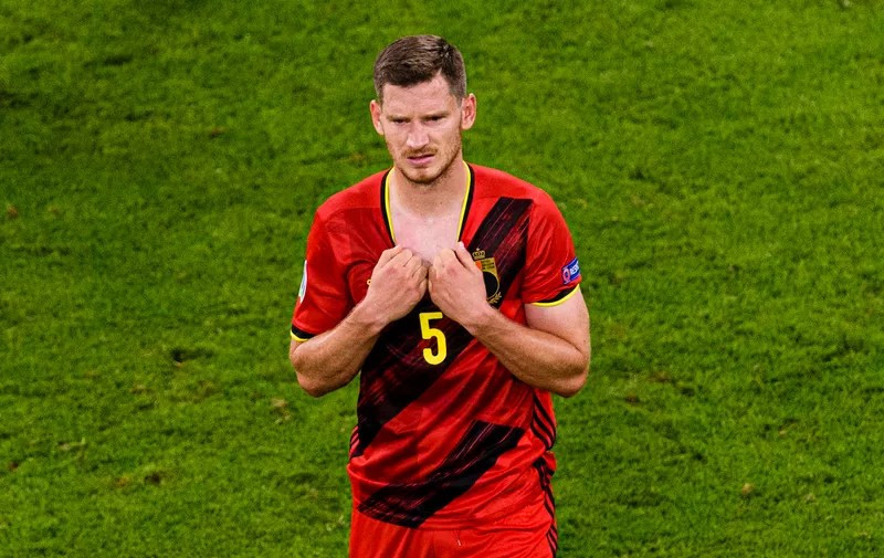 July 2, 2020, Munich, Bavaria, Germany: Jan Vertonghen of Belgium was crushed after been defeated by Italy during the UEFA Euro 2020 Championship Quarter-final match between Belgium and Italy at Football Arena Munich on July 2, 2021 in Munich, Germany. (Credit Image: © Marcio Machado/ZUMA Wire) (Cal Sport Media via AP Images)
