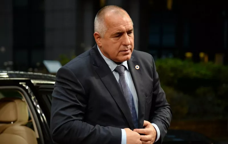 Bulgarian Prime Minister Boïko Borissov arrives ahead of the European Union summit at the EU headquarters in Brussels on December 18, 2014.    EU foreign policy chief Federica Mogherini urged Russian President Vladimir Putin to make a "radical change" in attitude to end the crisis sparked by Moscow's intervention in Ukraine.  She added that the Russian financial crisis was "not good news" for anyone, including Ukraine, Europe and the rest of the world, as she headed into a European summit.  AFP PHOTO / THIERRY CHARLIER