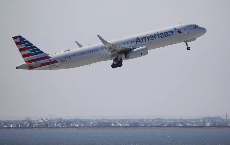 An American Airlines plane takes off one day after the crash of Ethiopian Airways Flight 302 at JFK Airport on March 11, 2019 in New York City. Ethiopian Airways Flight 302 crashed on Sunday shortly after takeoff, killing all 157 aboard and raising questions about the safety of the aircraft model, the Boeing 737 Max 8. The Civil Aviation Administration of China ordered that all domestic Boeing 737 MAX 8 jets be out of the air by 6 p.m. local time, due to its principle of "zero tolerance for safety hazards." American Airlines, Southwest Airlines as well as other airlines which have many MAX 8 aircraft in their fleet have no plans to ground those planes at the moment.  Photo by /UPI, Image: 418787490, License: Rights-managed, Restrictions: , Model Release: no, Credit line: Profimedia, UPI
