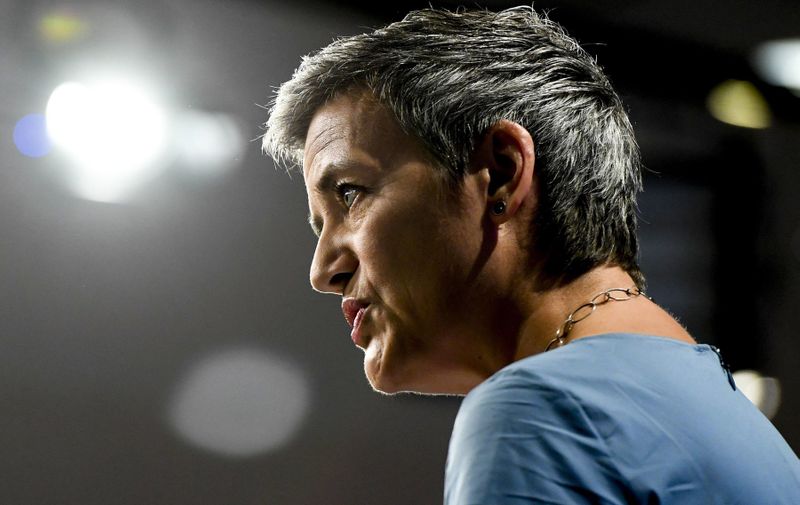 / European commissioner Margrethe Vestager
Ireland Apple State Aid press conference, Brussels, Belgium - 30 Aug 2016, Image: 298291478, License: Rights-managed, Restrictions: , Model Release: no, Credit line: Profimedia, TEMP Rex Features