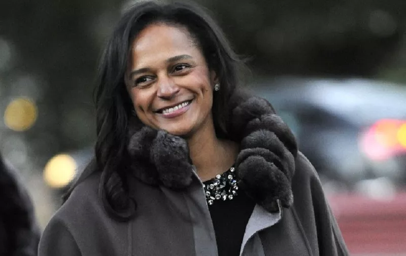 TO GO WITH AFP STORY BY THOMAS CABRAL
Angolan businesswoman Isabel dos Santos arrives to the opening of an art exhibition in Porto, northern Portugal on May 3, 2014. Elder daughter of Angola's long reining President Jose Eduardo dos Santos, Isabel is, according to Forbe's magazine, the wealthiest woman in Africa.   AFP PHOTO/ PUBLICO/ FERNANDO VELUDO/ PORTUGAL OUT (Photo by FERNANDO VELUDO / PUBLICO / AFP)