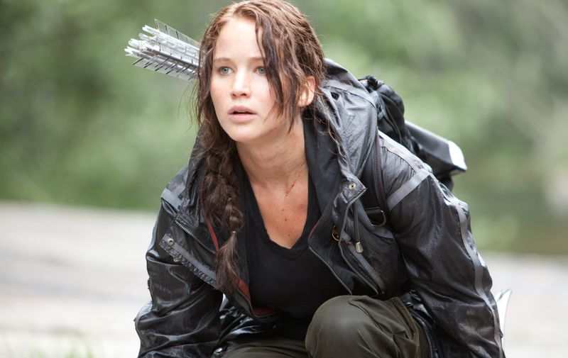 Jennifer Lawrence stars as &#8216;Katniss Everdeen&#8217; in THE HUNGER GAMES.
