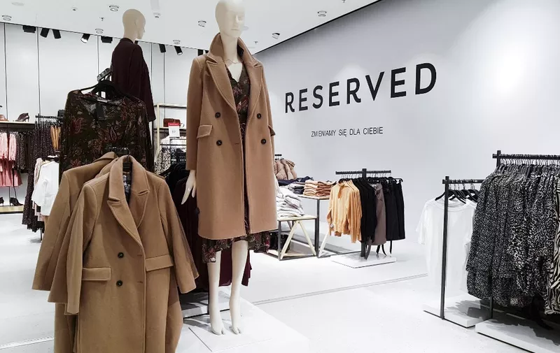Reserved fashion store is pictured in Bonarka shopping centre in Krakow, Poland on 12 October, 2019. Reserved is a Polish clothing store chain, part of LPP, which has more than 1,700 stores located in 20 countries. (Photo by Beata Zawrzel/NurPhoto) (Photo by Beata Zawrzel / NurPhoto / NurPhoto via AFP)