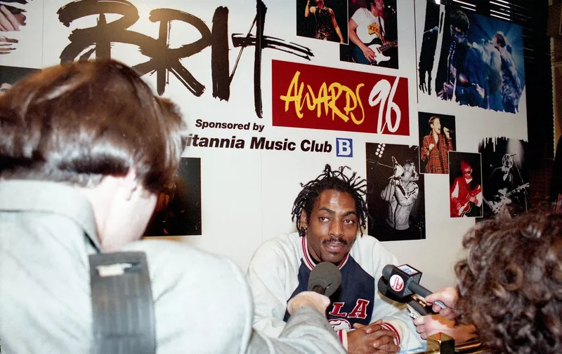 Coolio attends The BRIT Awards Launch 1996
BRIT Awards 16th show launch, Hard Rock Cafe, London, UK - 11 Jan 1996,Image: 429922363, License: Rights-managed, Restrictions: , Model Release: no