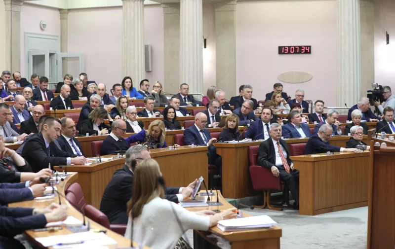 16.12.2022., Zagreb - U Saboru je pocelo glasovanje o raspravljenim tockama dnevnog reda. Photo: Patrik Macek/PIXSELL