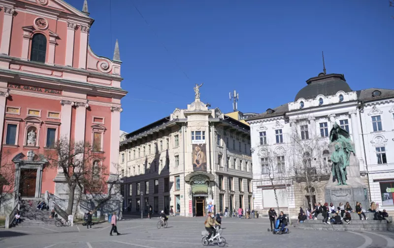24.03.2021., Ljubljana, Slovenija - Suncan proljetni dan u glavnom gradu Slovenije. Photo: Igor Soban/PIXSELL
