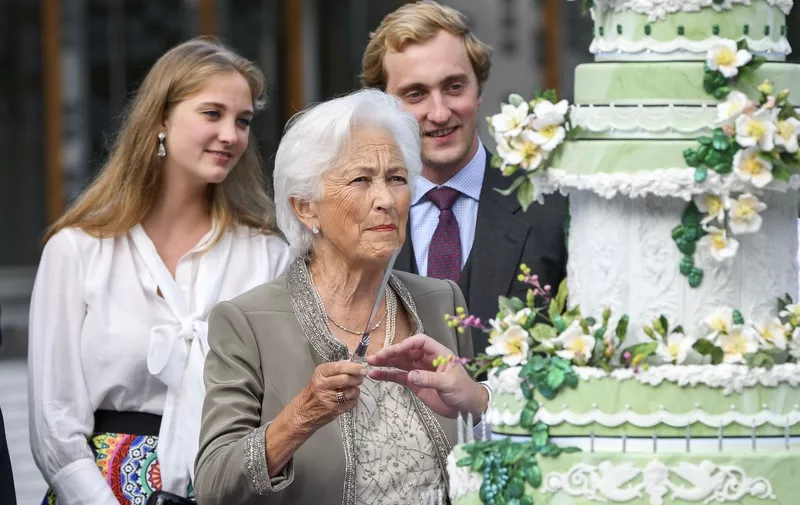 Queen Paola, Prince Joachim and Girlfriend
Queen Paola 80th birthday celebration, Brussels, Belgium - 29Jun 2017,Image: 339656458, License: Rights-managed, Restrictions: , Model Release: no