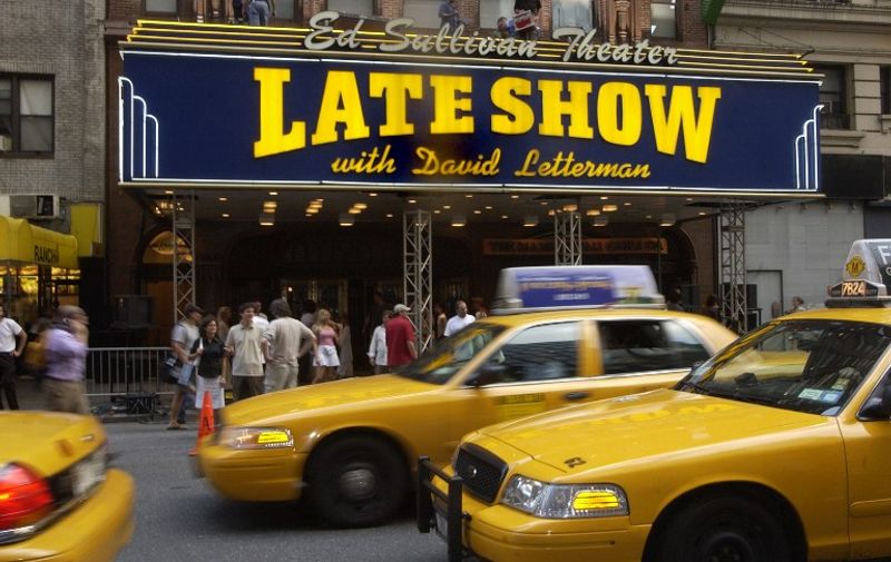 NEW YORK - JUNE 21: The Ed Sullivan Theater that houses the Late Shown with David Letterman Show is shown June 21, 2004 in New York City.  Phish performed on top of theater.  (Photo by Brad Barket /Getty Images)