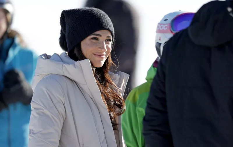 WHISTLER, BRITISH COLUMBIA - FEBRUARY 14: Meghan, Duchess of Sussex attends Invictus Games Vancouver Whistlers 2025's One Year To Go Winter Training Camp on February 14, 2024 in Whistler, British Columbia.   Andrew Chin/Getty Images/AFP (Photo by Andrew Chin / GETTY IMAGES NORTH AMERICA / Getty Images via AFP)