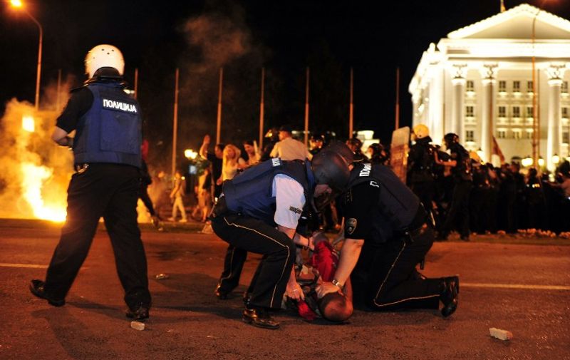 Prosvjed u Makedoniji
