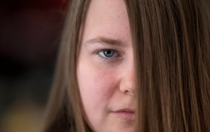 Former Austrian kidnap victim Natascha Kampusch is pictured during an AFP interview in Vienna on August 08, 2016. 
Ten years ago this month, Natascha Kampusch escaped from the man who had abducted her as a child eight years earlier. But as the Austrian told AFP, freedom has not been all easy. / AFP PHOTO / JOE KLAMAR
