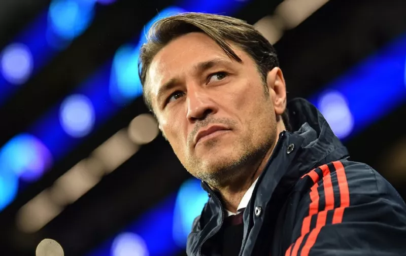 Bayern Munich's Croatian headcoach Niko Kovac looks on ahead of the UEFA Champions League Group B football match between Tottenham Hotspur and Bayern Munich at the Tottenham Hotspur Stadium in north London, on October 1, 2019. (Photo by Glyn KIRK / IKIMAGES / AFP)
