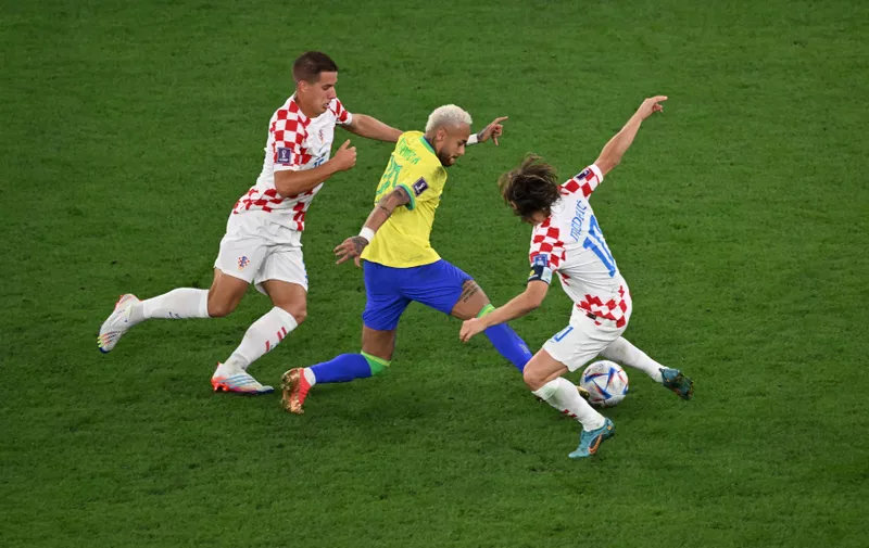 DOHA, QATAR, 09 DECEMBER 2022: CROATIA vs BRAZIL, 4:2 - Croatia oust favorites Brazil 4-2 on penalties to reach semi-final - FIFA FOOTBALL WORLD CUP 2022 in the Football FIFA World Cup 2022 in Qatar, 22. Fussball Welt Cup DOHA, Katar, Education City Stadium,  copyright ©  Anthony STANLEY / ATP images
FOOTBALL FIFA WORLD CUP in QATAR 2022, Education City Stadium, DOHA,, QATAR, Qatar - 09 Dec 2022,Image: 743832925, License: Rights-managed, Restrictions: ATP Bildagentur Muenchen Roemerstreet 6, D-80801 Muenchen, Germany  phone: ++49-89-9827001,  e-mail: news@atp.de, Model Release: no