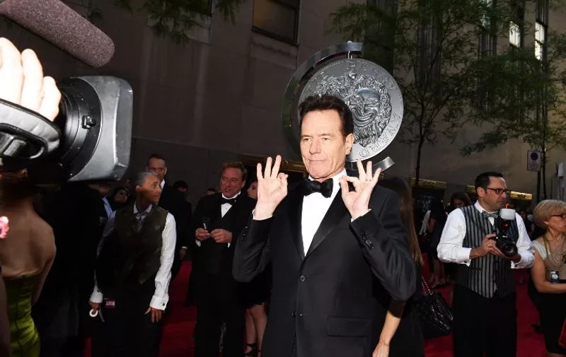 NEW YORK, NY - JUNE 07: (EDITORS NOTE: Image has been processed using digital filters.) Actor Bryan Cranston attends the 2015 Tony Awards at Radio City Music Hall on June 7, 2015 in New York City.   Andrew H. Walker/Getty Images for Tony Awards Productions/AFP