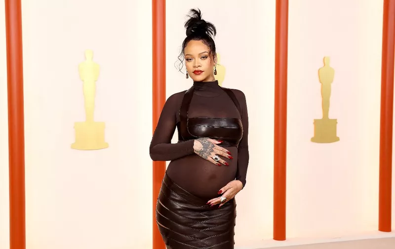 HOLLYWOOD, CALIFORNIA - MARCH 12: Rihanna attends the 95th Annual Academy Awards on March 12, 2023 in Hollywood, California.   Arturo Holmes/Getty Images /AFP (Photo by Arturo Holmes / GETTY IMAGES NORTH AMERICA / Getty Images via AFP)