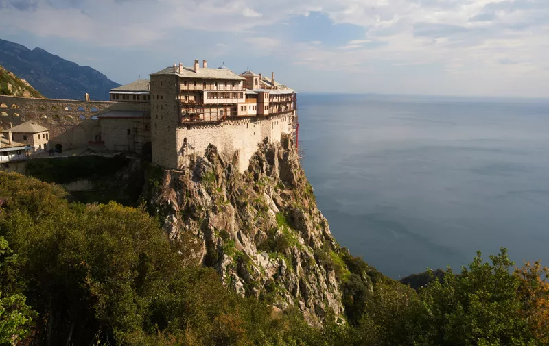 Simonos Petras monastery,  Mount Athos, Greece
