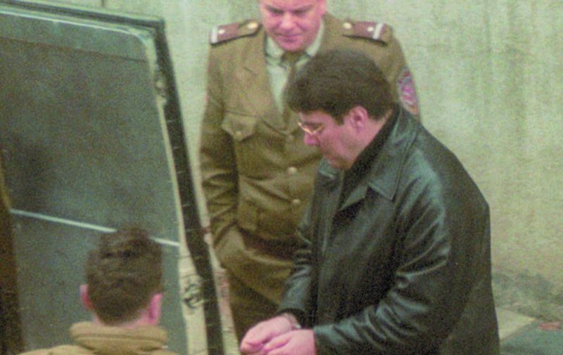 18.12.2000., Zagreb - Blaz Petrovic ulazi u kombi u pratnji pravosudne policije. 
Photo: Vjesnik/Pixsell