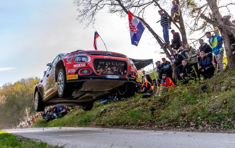 22.04.2023., Petrus Vrh - FIA WRC Croatia Rally 2023. SS9 Kostanjevac - Petrus Vrh. Yohan Rossel (Francuska) i Arnaud Dunand (Francuska) iz tima PH Sport u automobilu Citroen C3 Rally2. Photo: Igor Kralj/PIXSELL