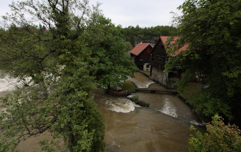 14.05.2019., Slunj - Visok vodostaj na rijeci Korani i slapovima u Rastokama. 
Photo: Boris Scitar/Vecernji list/PIXSELL