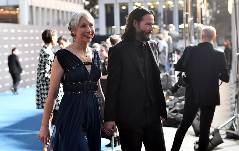 LOS ANGELES, CALIFORNIA - NOVEMBER 02: (L-R) Alexandra Grant and Keanu Reeves attend the 2019 LACMA Art + Film Gala Presented By Gucci at LACMA on November 02, 2019 in Los Angeles, California. (Photo by Emma McIntyre/Getty Images for LACMA)