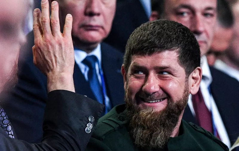Head of the Chechen republic Ramzan Kadyrov attends the plenary session at the United Russia Party's 18th convention in Moscow on December 8, 2018. (Photo by Kirill KUDRYAVTSEV / AFP)