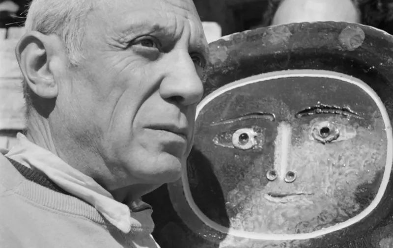 A portrait taken on April 1949 in Vallauris shows Spanish painter Pablo Picasso.  AFP PHOTO / AFP / ARCHIVE
