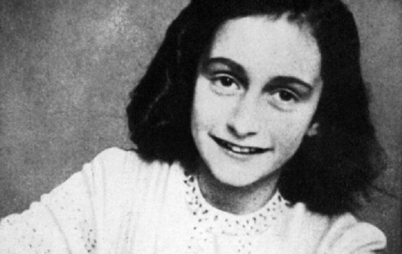 A picture released in 1959 shows a portrait of Anne Frank who died of typhus in the Bergen-Belsen concentration camp in May 1945 at the age of 15. The diary she wrote from June 1942 to August 1944 has been translated into many languages and has become one of the world's most widely read books. The book chronicles the daily life of the family after they moved into hiding in rooms above and behind the premices of Otto Frank's former company. / AFP PHOTO / ANNE FRANK FONDS / -
