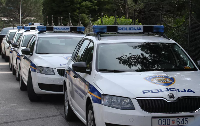 09.04.2014., Opatija - Policijska vozila marke Skoda parkirana pored opatijskog parka.rPhoto: Goran Kovacic/PIXSELL