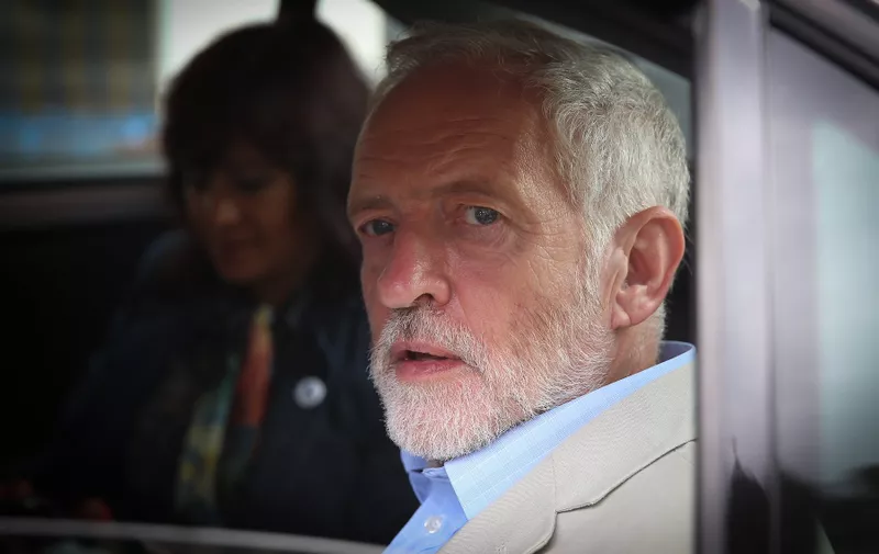 Jeremy Corbyn and Owen Smith leave Nottingham Conference Centre today August 17 2016. A debate between Smith and Corbyn took place today on the Victoria Derbyshire show for the BBC., Image: 297164482, License: Rights-managed, Restrictions: follow us on twitter - @swns
browse our website - swns.com
email pix@swns.com, Model Release: no, Credit line: Profimedia, SWNS