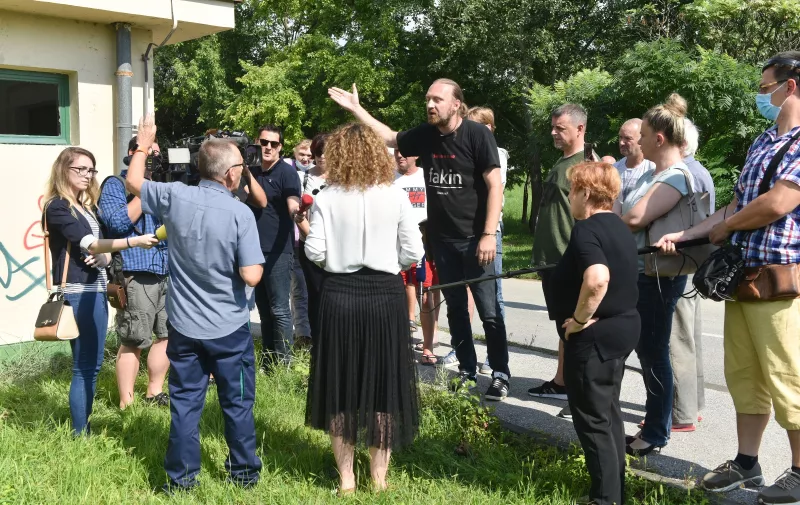 26.07.2020., Zagreb - Na Trnjanskom nasipu predstavnici Hrvatskih voda odrzali su konferenciju za medije. 
Photo: Davorin Visnjic/PIXSELL