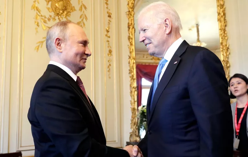 Russian President Vladimir Putin and U.S President Joe Biden hold their summit in Geneva at the first such meeting since 2018.,Image: 616068333, License: Rights-managed, Restrictions: , Model Release: no, Credit line: Profimedia