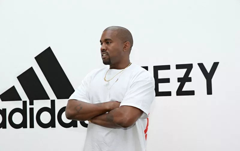 HOLLYWOOD, CA - JUNE 28: Kanye West at Milk Studios on June 28, 2016 in Hollywood, California. adidas and Kanye West announce the future of their partnership: adidas + KANYE WEST   Jonathan Leibson/Getty Images for ADIDAS/AFP (Photo by Jonathan Leibson / GETTY IMAGES NORTH AMERICA / Getty Images via AFP)